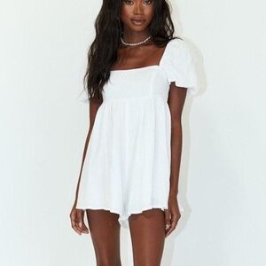 Princess Polly White Romper - Size 6